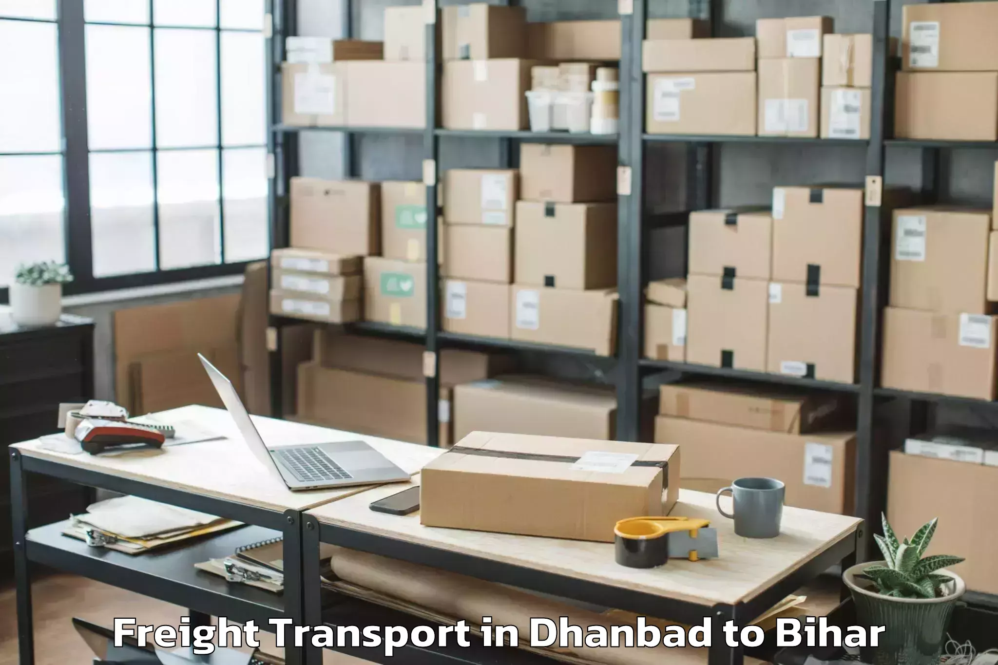 Easy Dhanbad to Garkha Freight Transport Booking